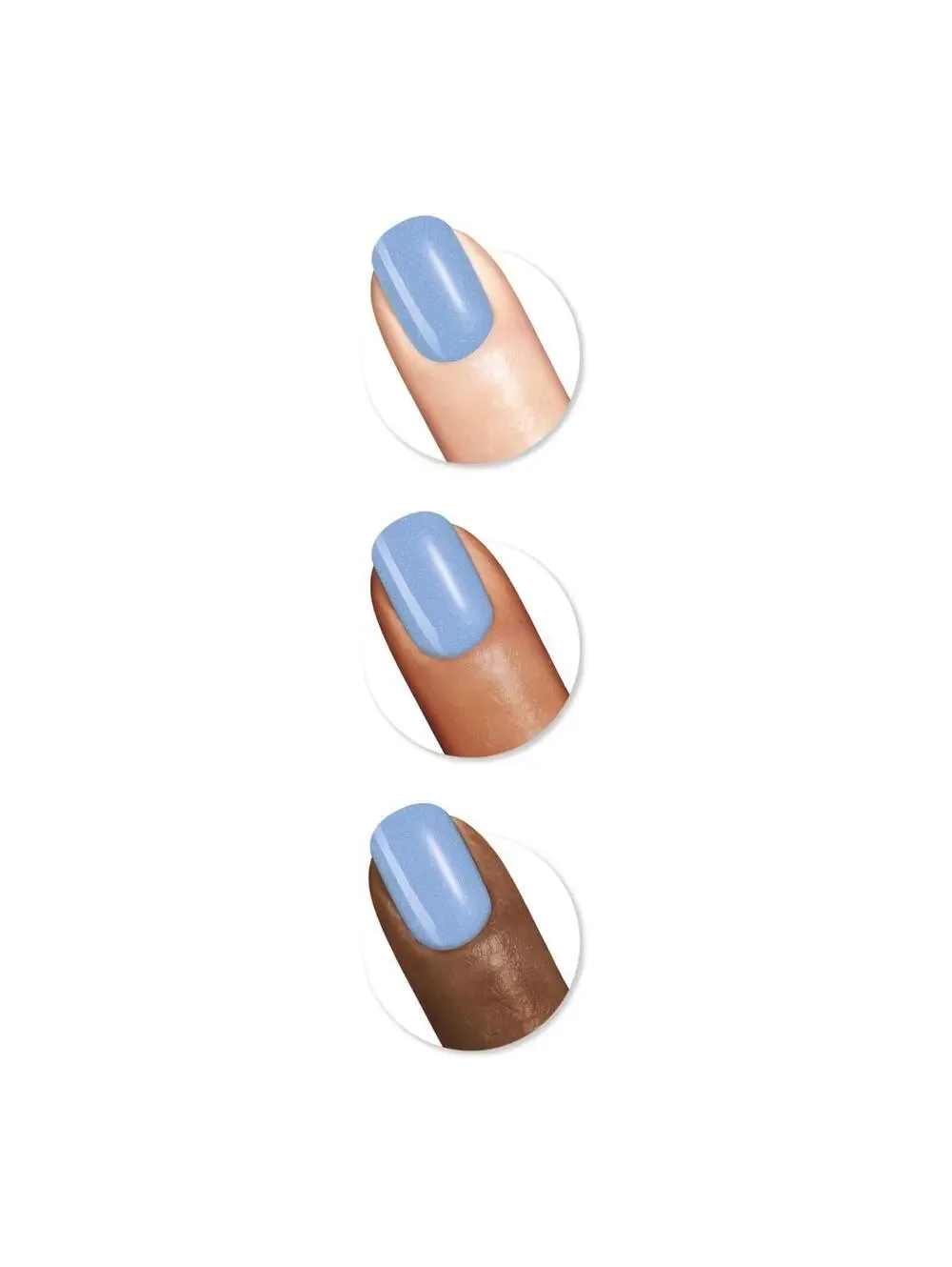 Sally Hansen #370 Crystal Blue Nail Polish 100% Vegan Plant Based for Nail Care
